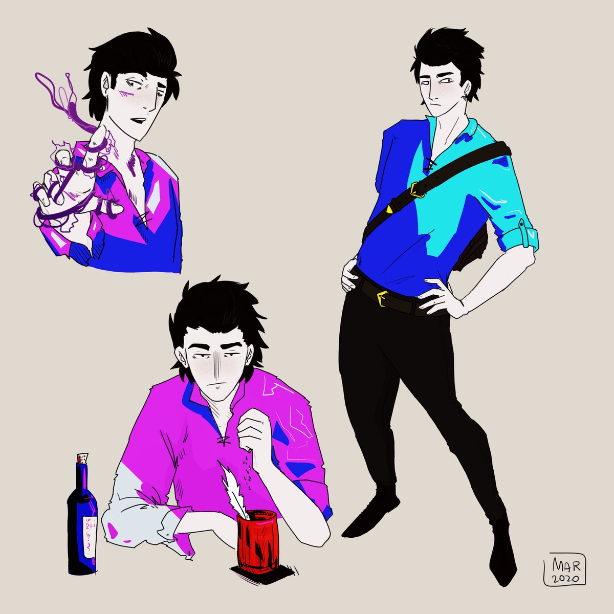 mar22tt's tweet photo. more ocs, dnd is my life now, thank you #art #dnd #QuarantineLife #create #oc #dnd5e #characterdesign #dndart https://t.co/YOYAyDvwV5