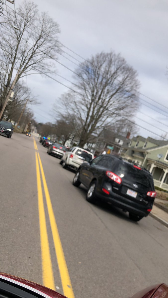 MsAugoustakis's tweet photo. Miss A &amp; Mrs. Silva got to be in a surprise birthday parade for a 5th grade student! What a creative way to participate in showing love &amp; kindness during this gloomy time. So happy we were asked by his mom to participate! HAPPY BIRTHDAY! #bekind #SocialDistance @CommunityComets https://t.co/0BArnJzoWF
