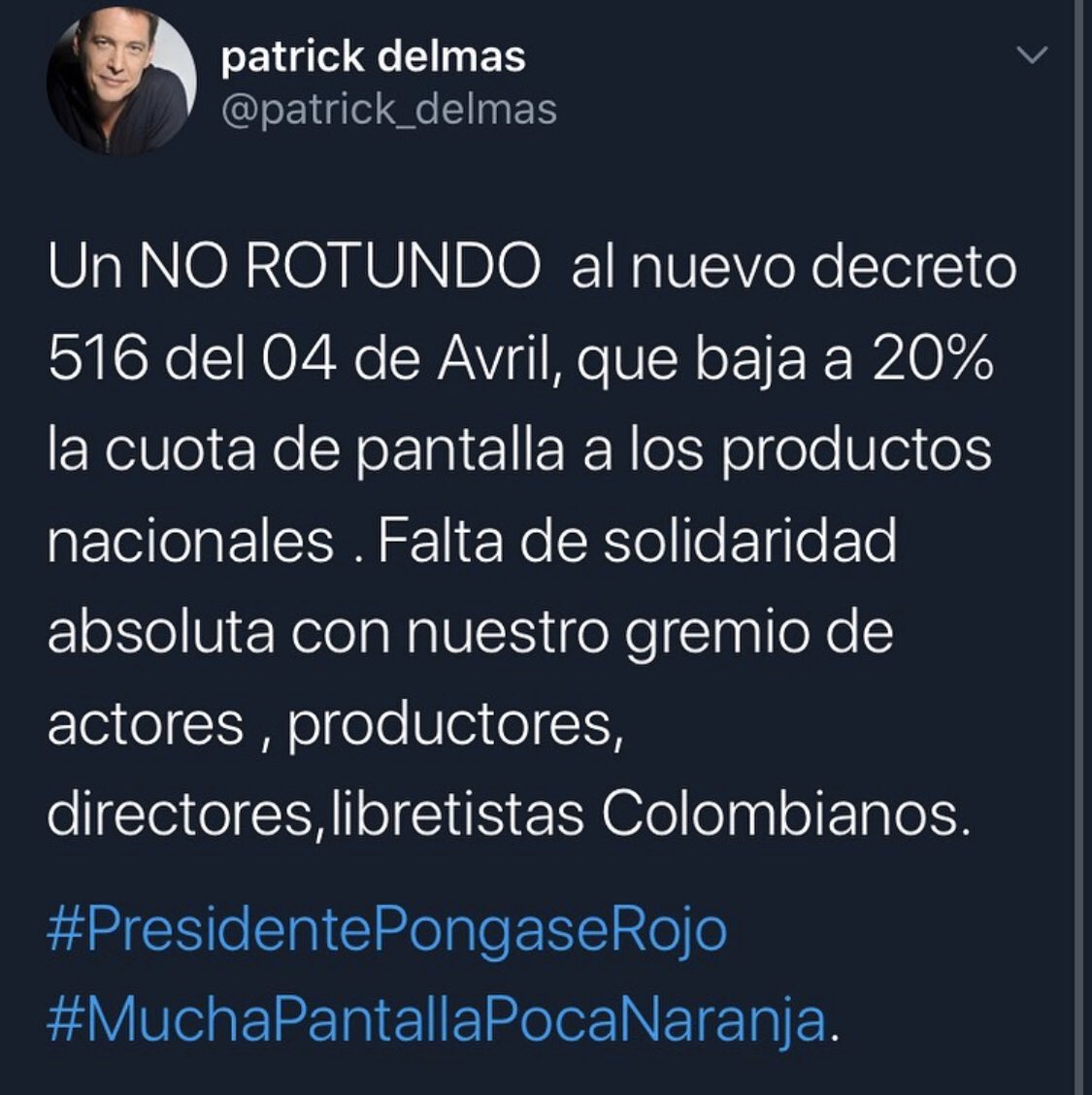 Ahora si que hacer? #PresidentePongaseRojo #MuchaPantallaPocaNaranja #Noaldecreto516