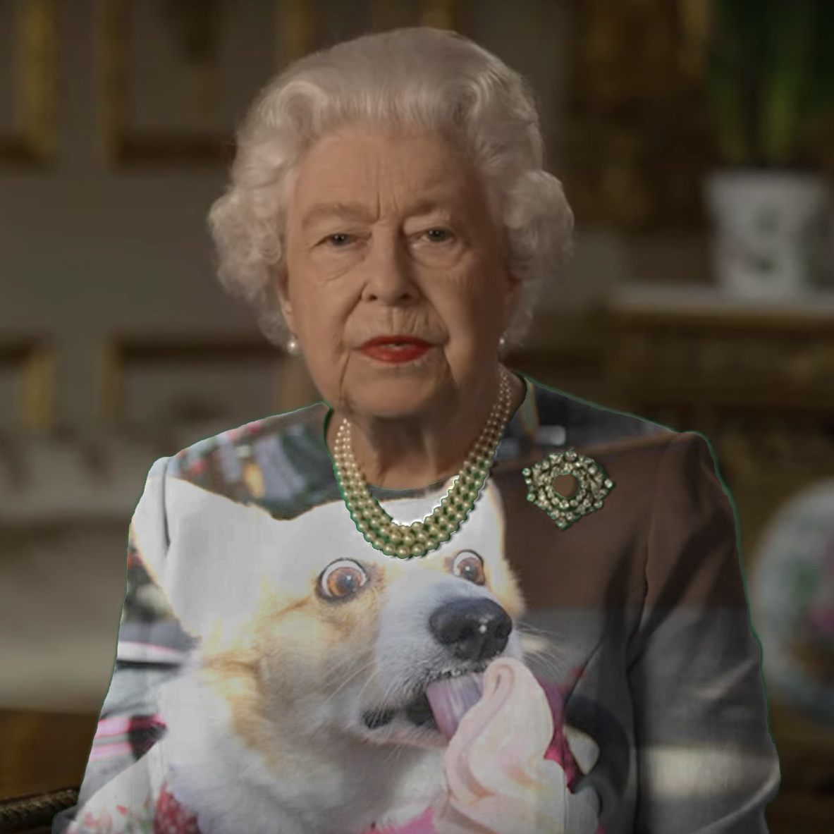 A few of you said my queenscreen photoshops are disrespectful, and you're right.The Queen is definitely a corgis > cats lady.