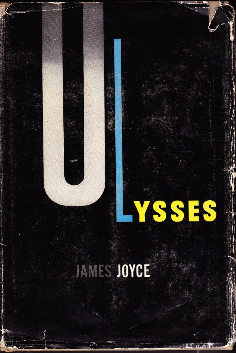 The image on the left approximates the first copy of  #Ulysses that I read. The image on the right is what is now my preferred reading copy, but that's just a personal preference.