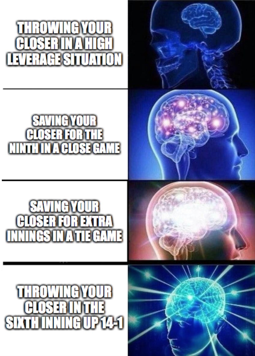 RelieversMatter's tweet photo. Blessed be Buck Showalter's Bullpen Management. #BullpenThings https://t.co/DdTmgk5f6f