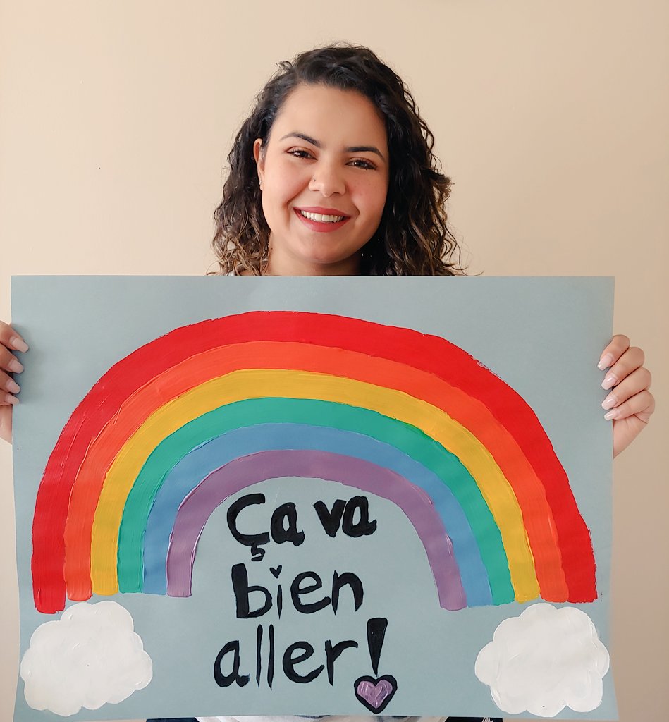 NourhaneCSV's tweet photo. Un petit message pour mes élèves et mes collègues qui commencent l'apprentissage en ligne demain #çavabienaller 🌈❤💛💚💙💜 https://t.co/d5u6UezF7E
