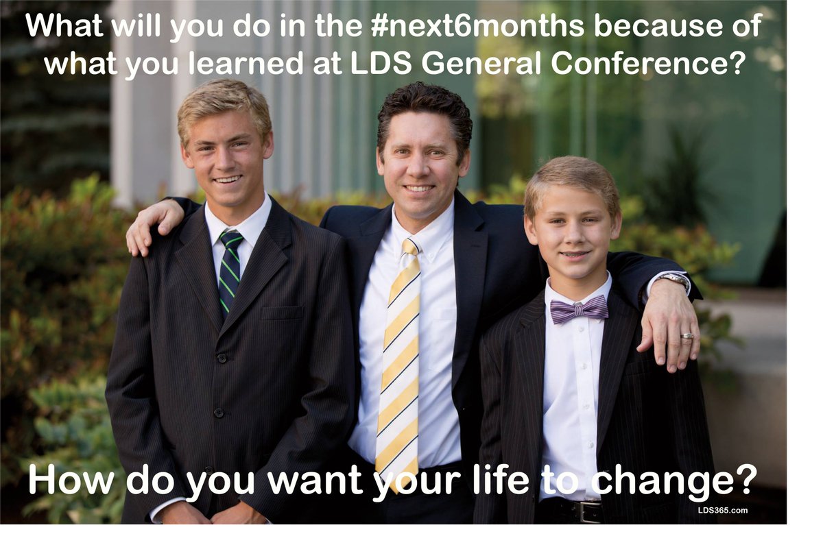 RichmanLarry's tweet photo. What will you do in the #next6months because of what you learned at #GeneralConference?

#UnforgettableConference #FirstVision #Restoration #HearHim https://t.co/FyVTAUU51h