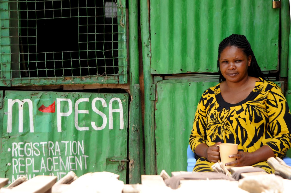 Elizabeth Wateri- 37, MPESA attendant "On a normal working day, we service 10 to 15 customers in a day transacting substantial amounts, mostly business people in the market. At the moment, we have reduced to 5 so I too have had to scale down business."