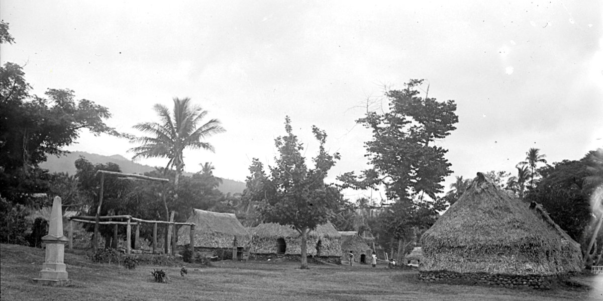 Somosomo, Taveuni. By Arthur Hocart sometime between 1909 and 1914.