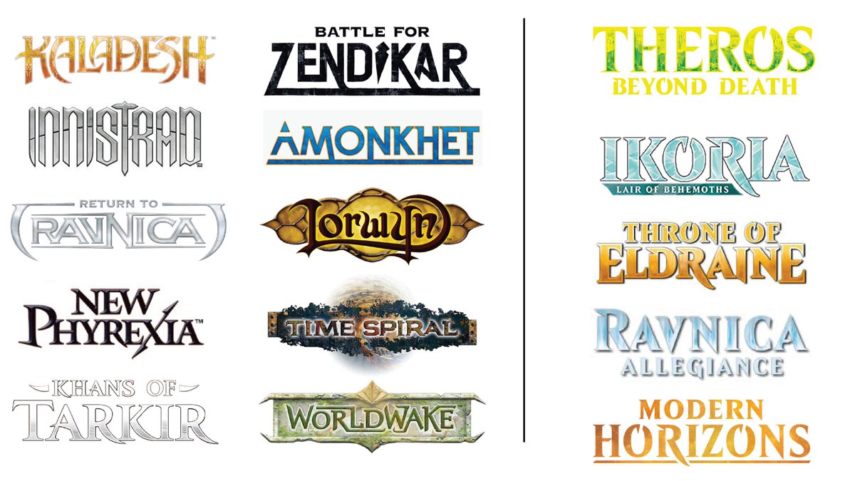 Remember when each Magic set had an awesome and flavorful logo instead of a just a new color and texture applied to the same font? Those were the days.