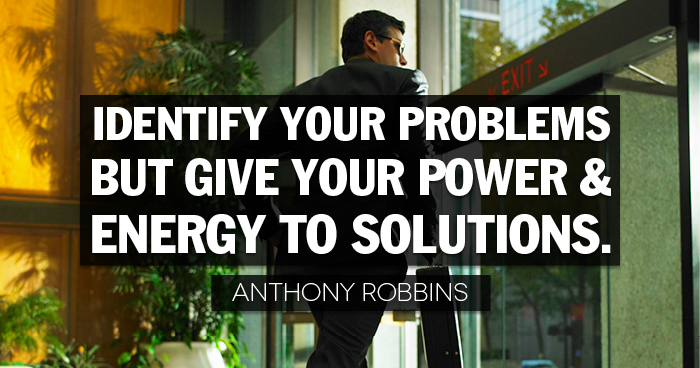 EsiColbert's tweet image. “Identify your problems but give your power and energy to solutions.”  - Anthony Robbins