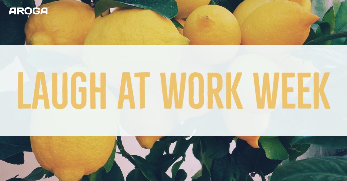 ArogaLtd's tweet photo. This week is #LaughAtWorkWeek. Some of us may be working from home but laughter can help make this time a bit easier. Comment below something that always makes you giggle. https://t.co/FEnRal3D9k