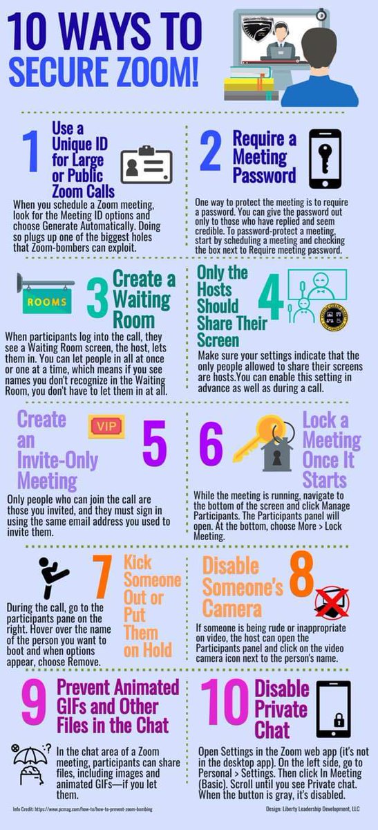 We are resorting to video conferencing, but we must keep students safe as priority #1!  

Check this out. 👇