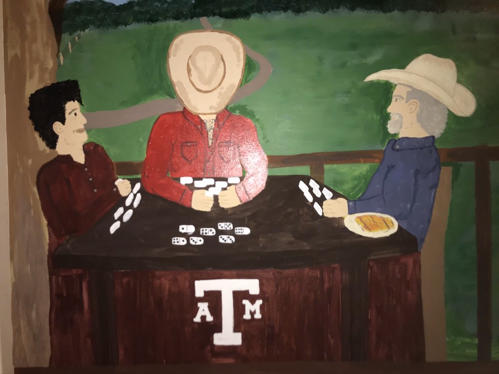 braden_9's tweet photo. Quarantine weekend and we finally finished the college station house’s @robertearlkeen inspired wall. The “Front Porch Song Special” https://t.co/rLphfvzOhG