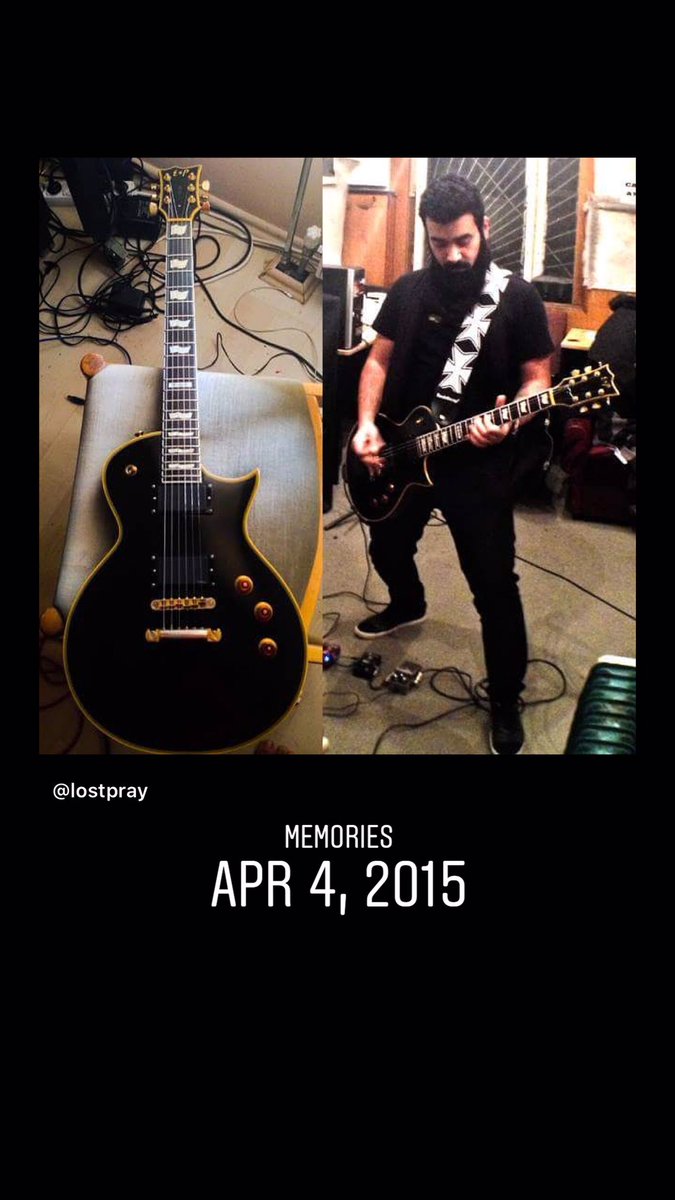 LostprayOffcl's tweet photo. Some good memories from the studio, Burak is using playing his Black Esp Eclipse powered by Emg Pickups 
•
#lostpray #espguitars #emgpickups #especlipse @ESPGuitars @EMG_PICKUPS https://t.co/G0fL6k2Ii0