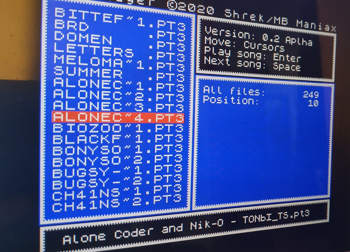 ShrekBursa's tweet photo. LFN support on single file ;)
#ZXSpectrum #NextPlayer #Z80Assembler https://t.co/eaKcG7jcc9