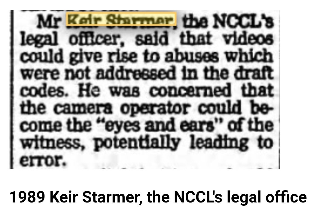 In 1989, Keir Starmer, at the time the NCCL's legal officer, wrote the following letter to the Guardian on behalf, inter alia, of the National Association for the Care and Resettlement of Offenders (NACRO) ...