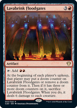 A double rock and a board wipe in red. The table will decide! More previews  at https://t.co/Iqn4PmfeDN #MTGC20