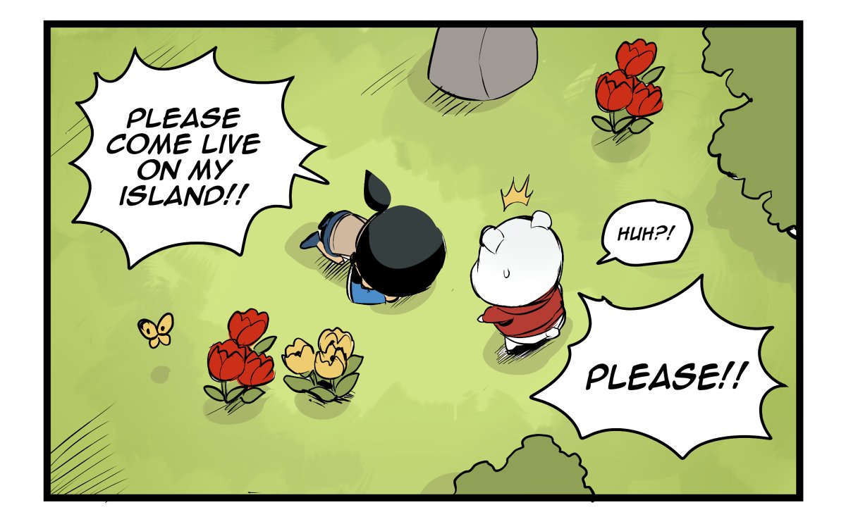 I ended up doing more Animal Crossing New Horizons comics-- the game just has good comedic timing!
I don't care much about having specific villagers--but I like having a theme or pattern between them all..Unfortunately my plan for a "punks only" island fell through pretty quick.