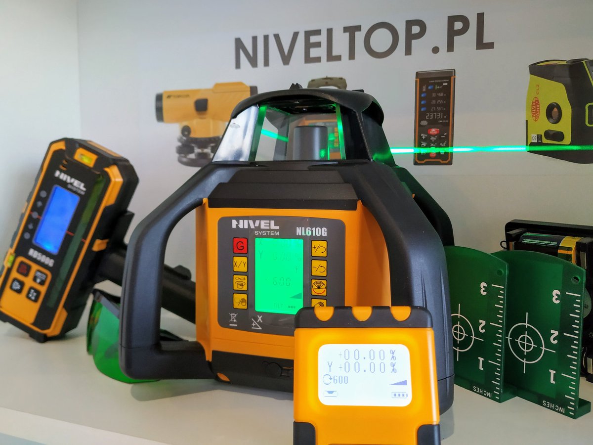NiveltopP's tweet photo. Niwelator laserowy Nivel System NL610G  #zielonylaser #sklepgeodezyjny #skleppomiarowy #niveltop #nivelsystem #kielce #niwelatorlaserowy #niwelator #karczówkowska11 #nl610g https://t.co/wrpRn9khWp