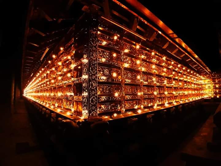 nareshshetty08's tweet photo. On PM Shri @narendramodi 's appeal to the Nation, the lamp was lit and prayed to Shri Rajarajeshwari Amma at Sri Kshetra Polali, #Mangaluru for the health of lives of the Nation.
#April5th #ModiUnityCall https://t.co/f2YXoNjqk4
