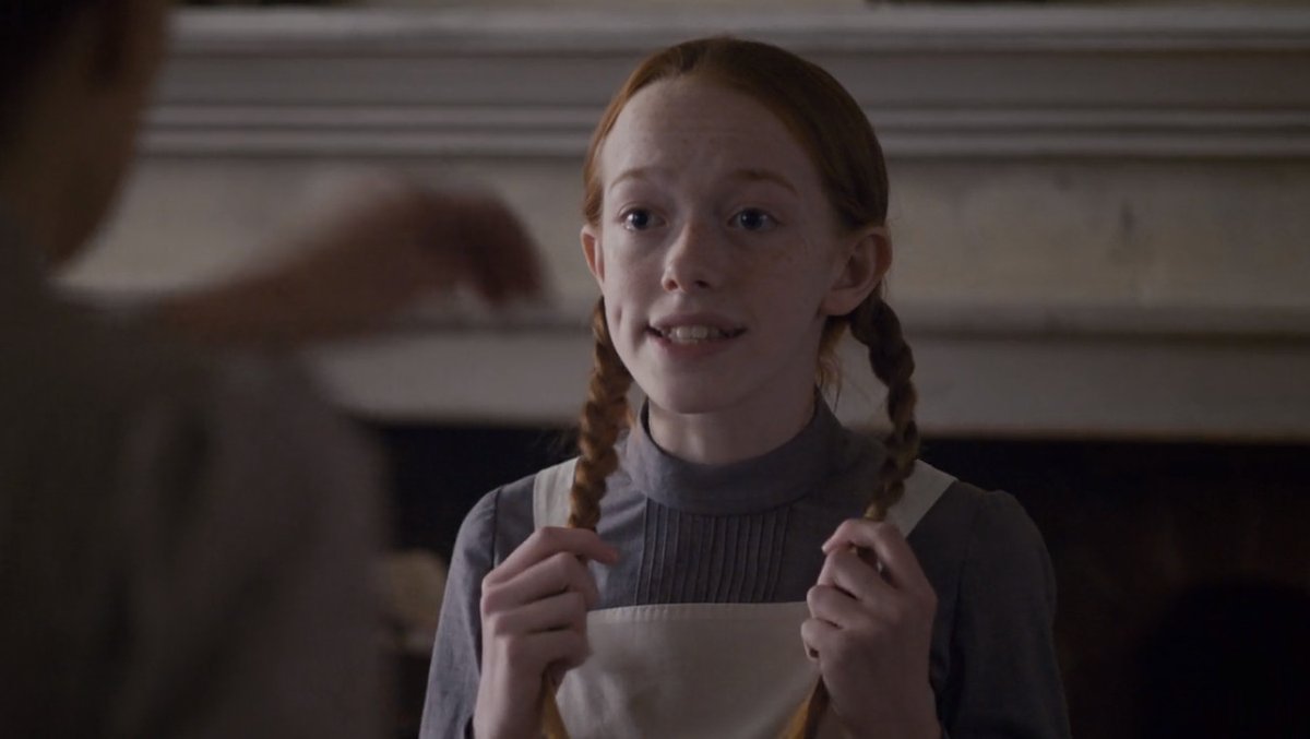 "Do you want to know what my big concern is ? My overriding concern ? […] It's this awful red hair. This horrible hideous horrible red hair ! It's the bane of my existence. […] And my freckles. I hate my freckles."{season 1 - episode 3} #renewannewithane
