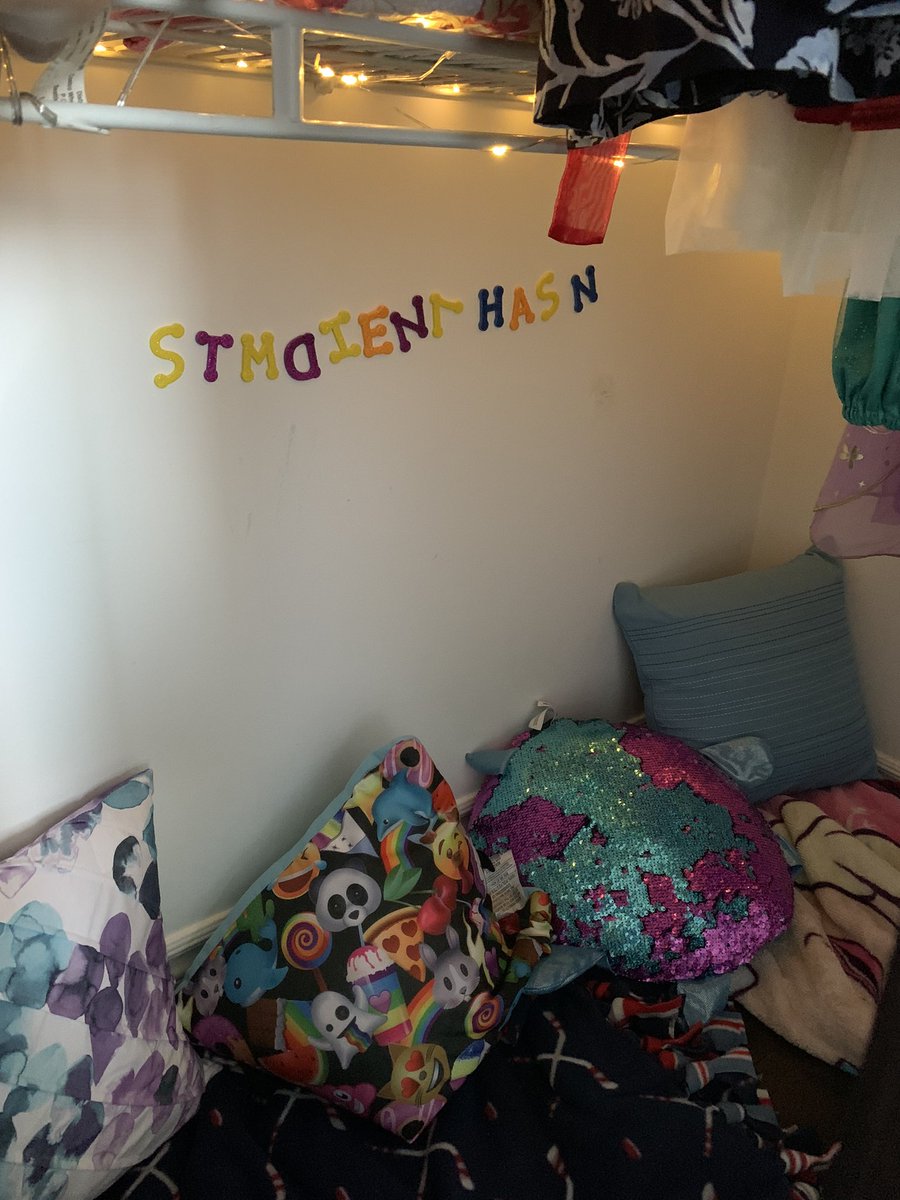 MrsTs_class's tweet photo. My children have been dealing w/ sadness, frustration &amp; anger as they work through our “new” normal. Designating a safe space in the house to help regulate their emotions was key for us! Do you know anyone that could benefit from a calming corner? #SCDSB #traumainformed https://t.co/Lnj4ZPkcYn