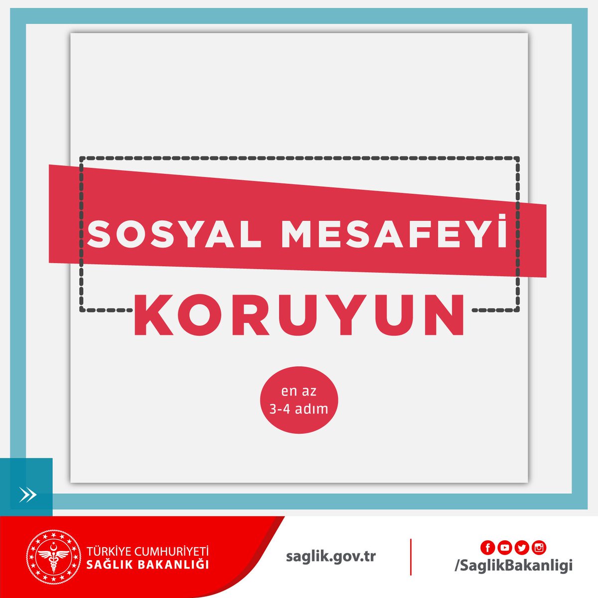 Sosyal Mesafeyi Koruyun !
Hayat yaşamaya Değer.
#EvdeKal
#HerşeyinBaşıSağlık