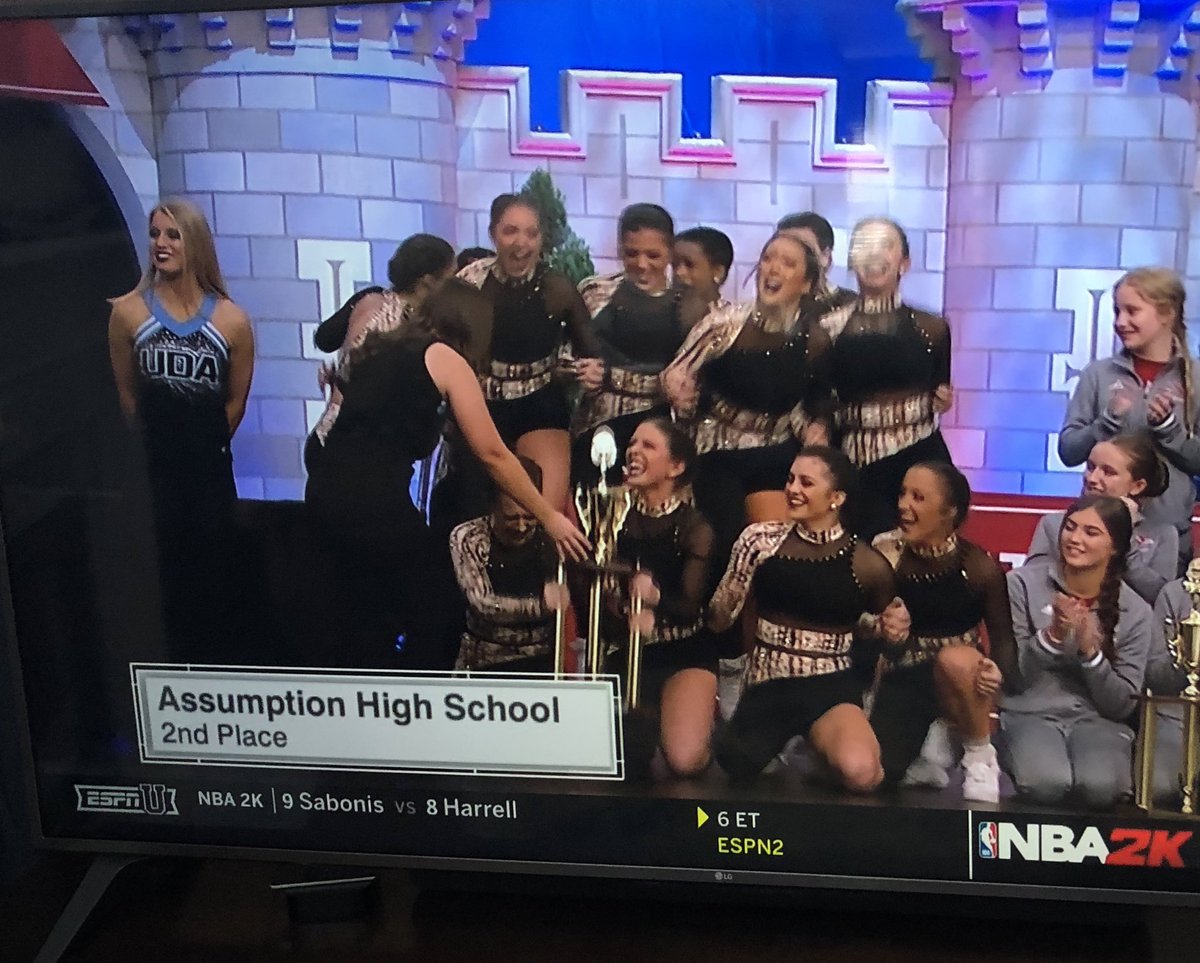 Just watched replay of <a href="/AHSRockets/">Assumption</a> Dance Team 2020 Small Jazz National Runner Up performance on ESPN today. Simply awesome! Nice treat to end spring break. #ExcellenceEmpowers