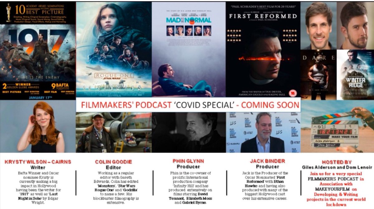 GilesAlderson's tweet photo. So, our @MakeYourFilm20 online event is tomorrow! This Mon the 6th at 6pm (GMT) and it is FREE!

Register on ZOOM here https://t.co/Wmv9Ycv4Zp to get your place 

Guests are #ColinGoudie #PhinGlynn @WeWriteAtDawn &amp; @FilmBudget 

#indiefilm #freesession #MakeYourFilm https://t.co/LCYSPy12UL