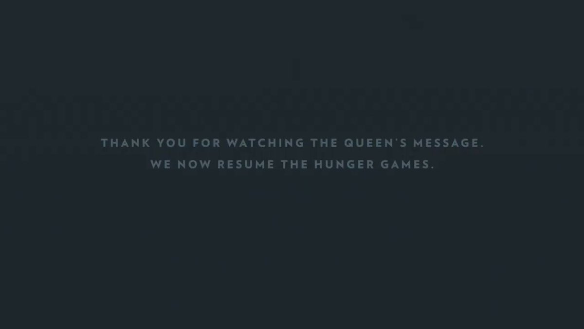 Wow <a href="/BBCAMERICA/">BBC America</a> that was a little spot on. #hungergames #QueensSpeech