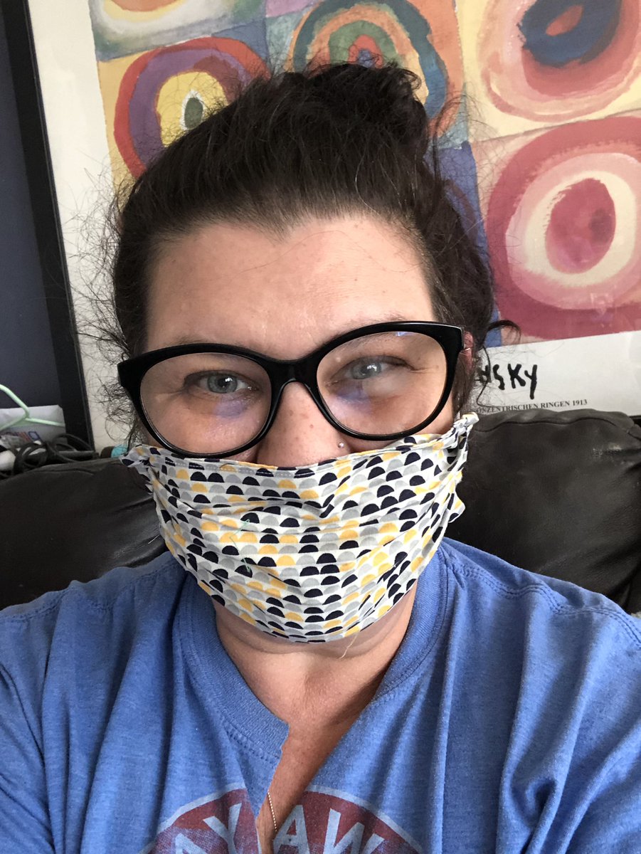 Mentioned needing a mask to a Tomahawk parent, and her beautiful daughter dropped one by my house, with a sweet note! Proud to be a TH Tiger! <a href="/Tomahawk_prin/">Tomahawk Elementary</a> <a href="/mrswinter_megan/">Megan Winter</a>