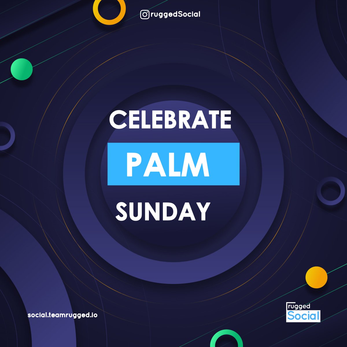 ruggedIO's tweet photo. Happy Palm Sunday Everyone 🌴👋
Palm Sunday is a Christian feast that falls on the Sunday before Easter. The feast commemorates Jesus' triumphal entry into Jerusalem. 

#palmsunday #christianity #triumphant #jesus #ruggedio #ruggedsocial #luke #palm #sunday #celebrate https://t.co/oFGoJs2ItZ