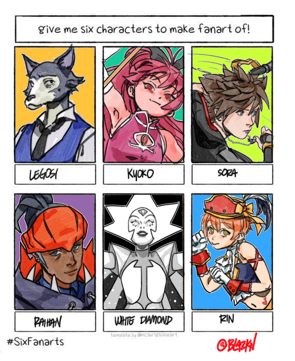 the six fan arts thing ??? 