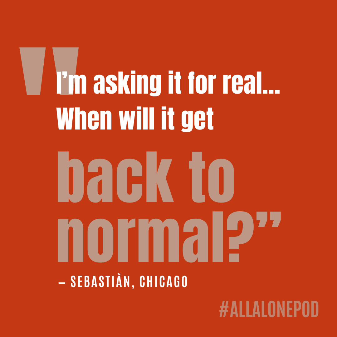AllAlonePod's tweet photo. Is this going to change everything? Will we ever go back to the way things were?  

Listen to episode 6 wherever you get your podcasts.

#allalonepod #coronavirus #newnormal #coronavirusdiaries #coronavirusaudiodiaries https://t.co/dxydbzDnSK