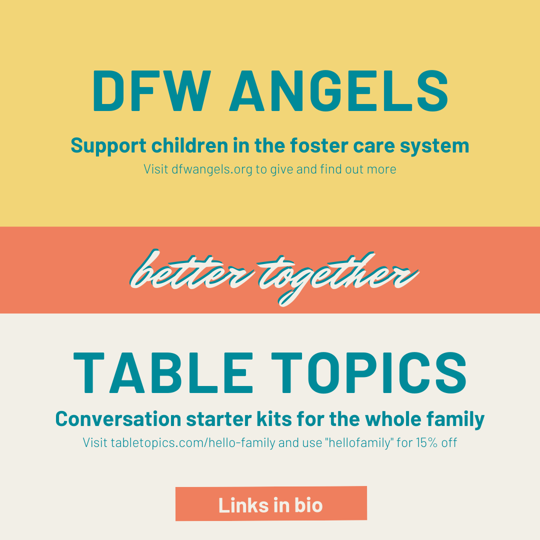 hellofamilypod's tweet photo. Hey Families, this is a crazy time to be a human, and we would love to help make this time together more fun and meaningful! Here are two ways we hope will help:
1) Giving to DFW angels &amp; 2) @TableTopicsInc question sets [more info in bio] #hellofamilypodcast https://t.co/WLGr1m2d5g