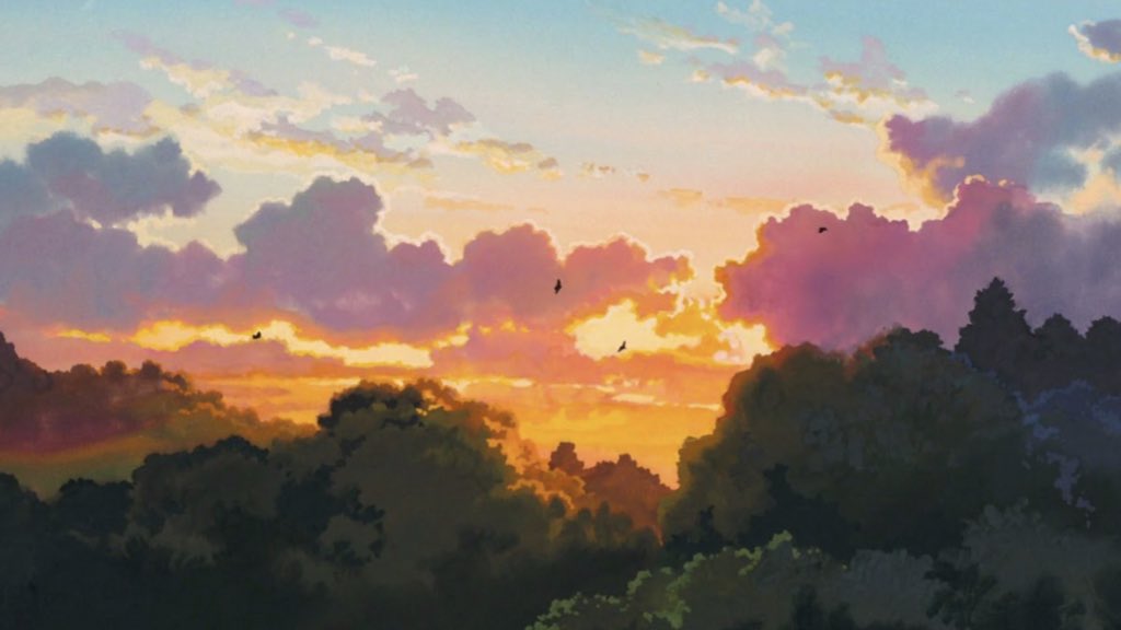 Jimin as Ghibli scenery 
