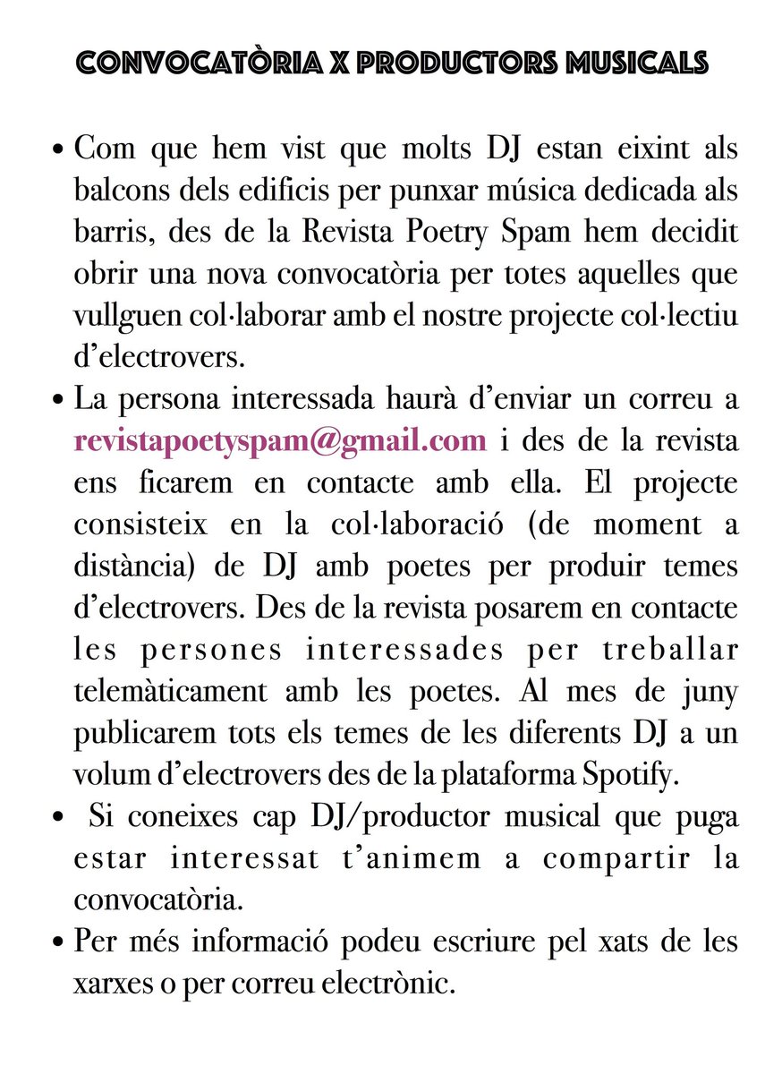 Revista Poetry Spam tweet media