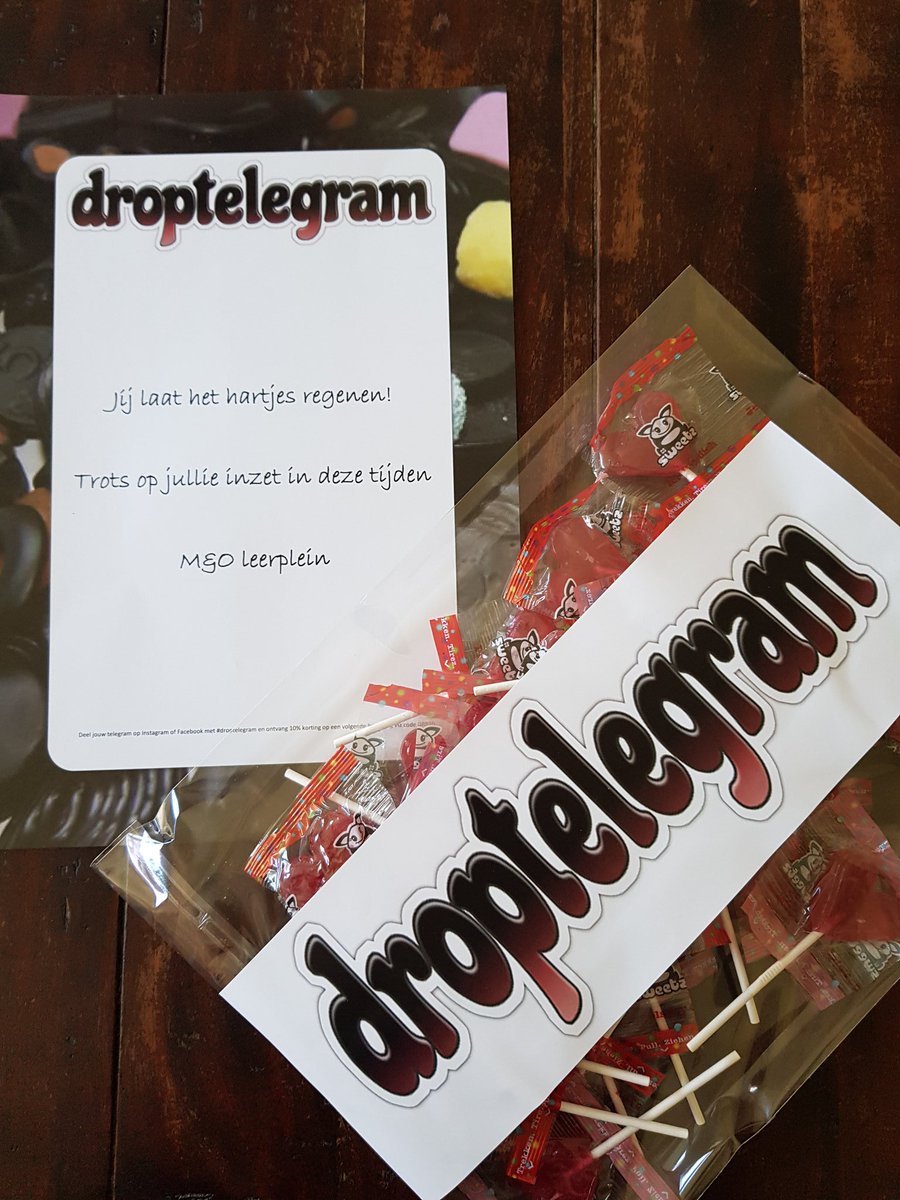 sinandab's tweet photo. "Jij laat het #hartjes regenen". Dank Droptelegram! Namens mijn hele afdeling een #hart onder de riem #cadeau voor al onze lieve en hardwerkende #zorgmedewerkers @GGZCentraal die zich dag en nacht inzetten voor onze cliënten #zorghelden #zorgvoorelkaar #droptelegram https://t.co/QzHRdIKkvV