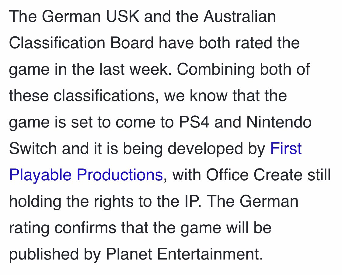 “The makers of Cooking Mama don’t know shit about it” - Office Create, the original creators of Cooking Mama, are credited throughout the game based on videos of people with copies - See this article from August for the attached screenshot:  https://www.psu.com/news/cooking-mama-cookstar-rated-for-ps4-in-australia-and-germany/