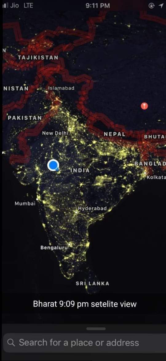 nayanzee's tweet photo. इतिहास याद रखेगा ...इस दिन को जब पूरा संसार 
डगमगा रहा था ... हिंदुस्तान जगमगा रहा था ! #9बजे9मिनट #9MinutesForIndia #Day10ofLockdown #mauryanews18 #fightagainstcorona https://t.co/AbXqObn3zW