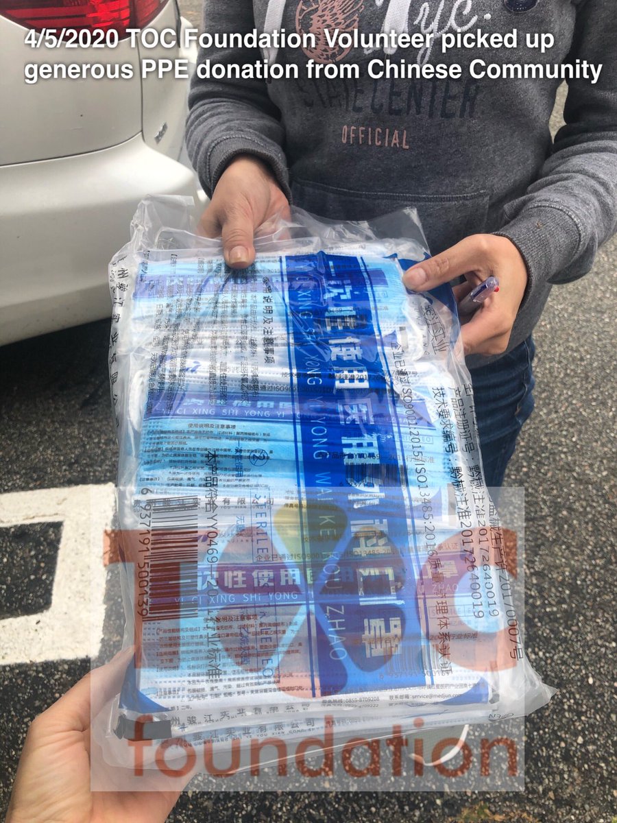FoundationToc's tweet photo. 4/5/2020 TOC Foundation Volunteer picked up generous PPE donation from Chinese American Community🇺🇸 
Collected doors by doors. #TOCF #TOCFoundation 
#ChineseCommunity 
#GuardingTheAngels #InThisTogether
#ChineseInLA
#StrongerTogether #ChineseAmericanFightCovid19
#GetUSPPE https://t.co/i589V37Wae