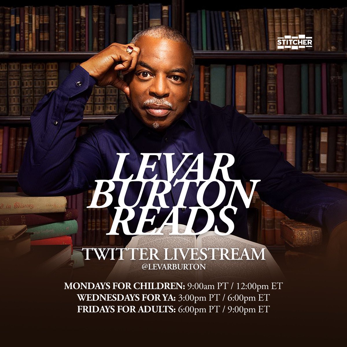 levarburton's tweet image. ...and don’t forget.
STORY TIME FOR KIDS... Tomorrow 9am PT/12pm ET