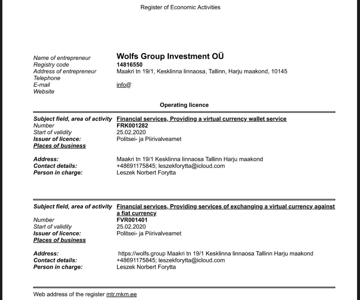 After a long waiting time, we finally received full documentation and licenses to accept payments and exchange virtual currency for FIAT. 

Thanks to such acquired and registered license, this opens up a number of possibilities for us!

#cryptocurrency #news #Ethereum #bitcoin