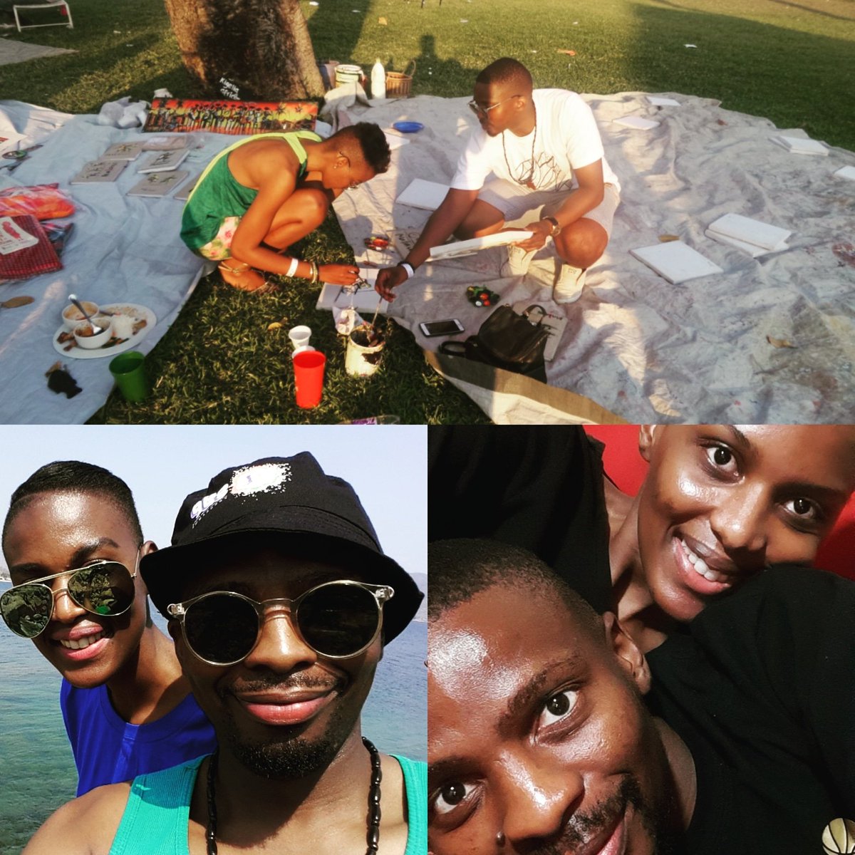 ZeusDeuceAfrika's tweet photo. #ThenAndNow From our first getaway together when we were dating in 2014 (Special s/o to one of my favourite places on earth, #Mangochi in the #warmheartofafrica🇲🇼❤️) for @LakeofStars to being together during #Lockdown as Husband and Wife 😷❤😘 *cue @_MAXWELL_ #WheneverWhatever* https://t.co/lh39IZjXbF