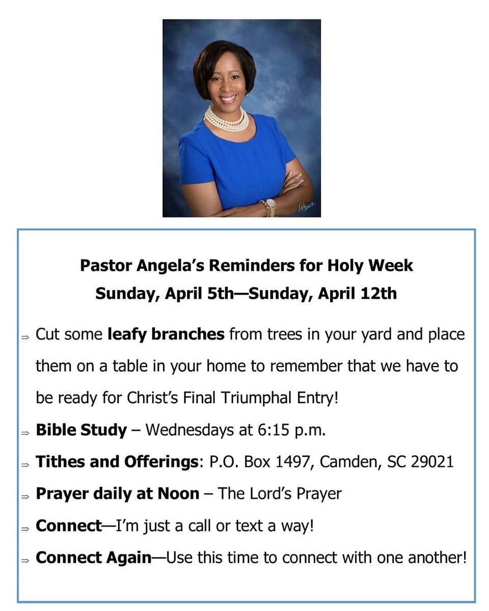 angfordnelson's tweet photo. https://t.co/nu5pBjSIoo
Shalom! Rev. Angela Ford Nelson https://t.co/xf45cVb9tp