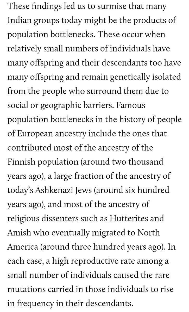 15. This leads to the surmise that many Indian groups might be the products of 'population bottlenecks'