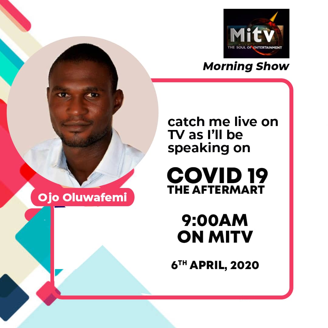 You can join the conversation tomorrow regards covid-19 effect on the economy, 5G effect, and why Europeans are ready to test vaccine on Africans. 
#covid19 #Informationiskey
@AbiodunEssiet @josephagunbiade @AEOlugbode