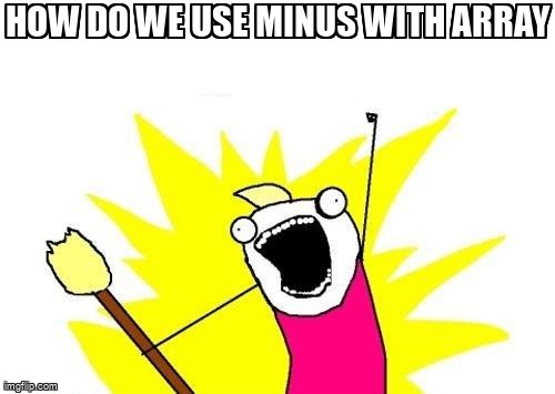 overflow_meme's tweet photo. How do we use MINUS with array https://t.co/chAAs9ji5y #arrays #googlesheets #googlesheetsformula #arrayformulas #subtraction https://t.co/vROTIFgomQ