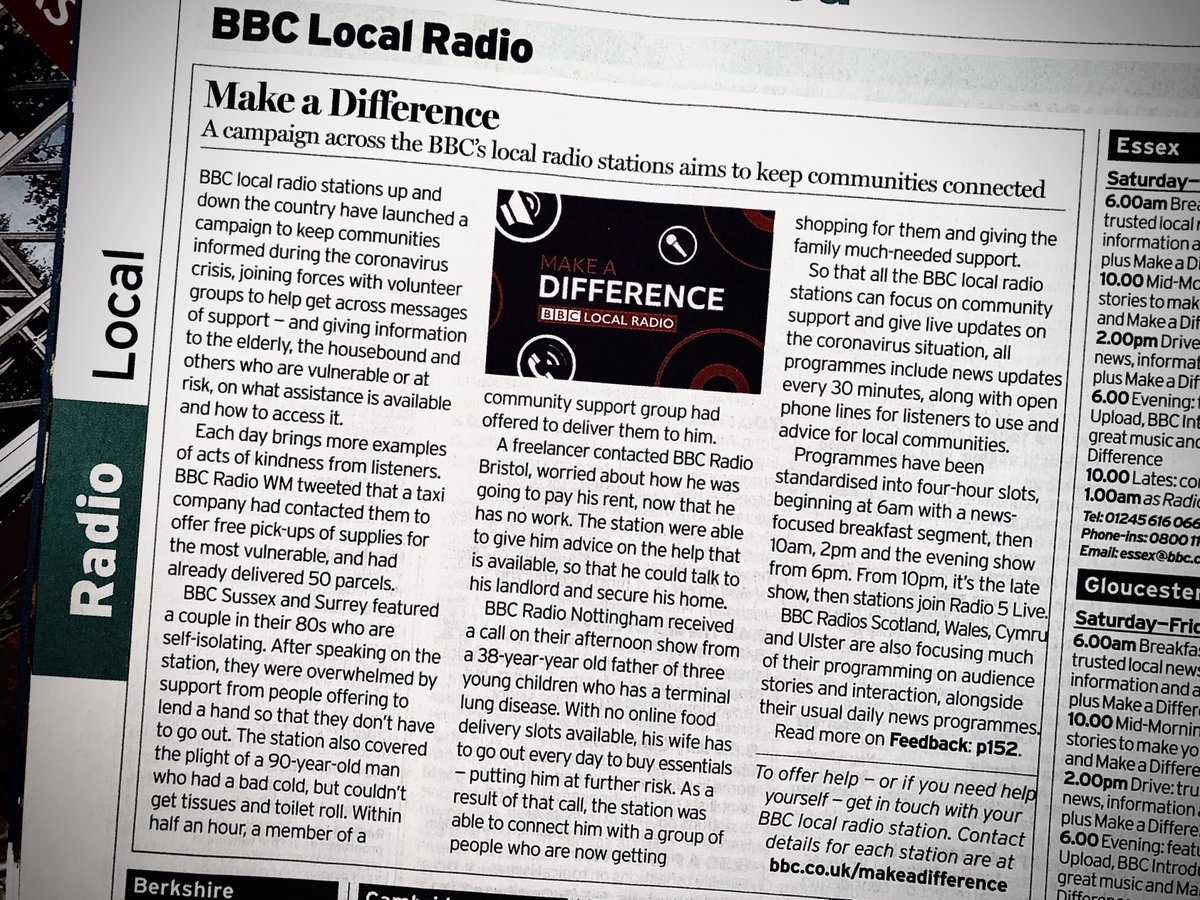 This is what we're doing. Because this is what we do.  #BBC  #local  #radio  #BBC  #local  #radio  #BBCMakeADifference Please read and retweet?