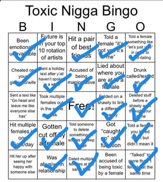 Okay fellas Toxic Bingo. I got 5 Bingo's 