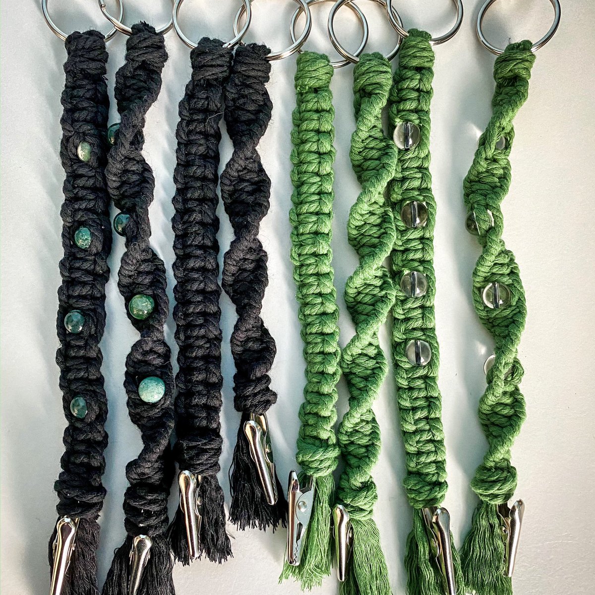 Macrame Keychains with Roach Clip, available here: etsy.com/shop/AlulaRai
#macrame #roachclip #mossagate #clearquartz #420allmonth #420friendly #420edition #macramecommunity #forsale #macramelove #keychain #macramekeychain
