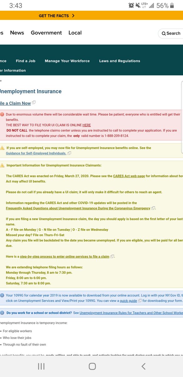 Amirita26's tweet image. I think that self employed and gigi workers are getting hard time to get unemployement in NJ. I see that NY already put all the information available for self employed people to get the UIB. This bill was approved already on March 27th.